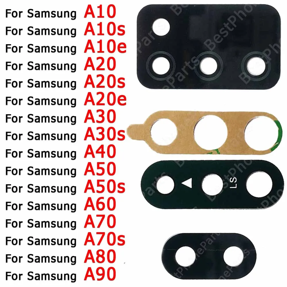 Rear Back Camera Lens Glass Lens Cover For Samsung Galaxy A50 A50s A70 A70s A80 A90 A10 A10s A10e A20 A20s A20e A30 A30s A40