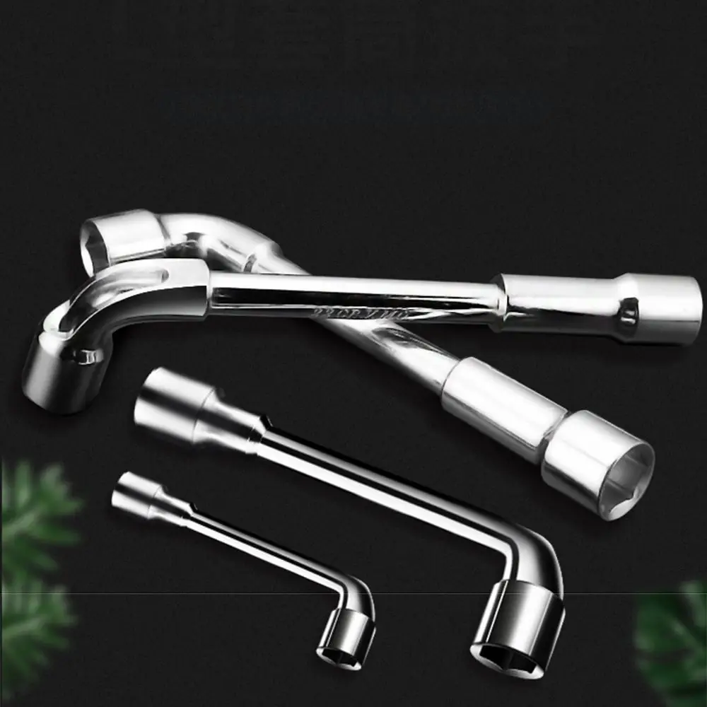 L-förmiger Steckschlüssel aus Chrom-Vanadium-Stahl, 6–19 mm, L-förmiges Design, Sechskant-Adapter, Schraubenschlüssel, Sechskant-Steckschlüsselkopf, hohe Härte, Handwerkzeug – Detail 6
