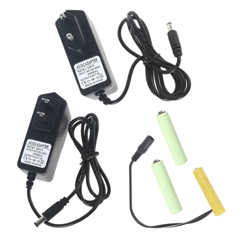AA Dummy Batteries Power Supply Adapter Cable Eliminators Cord Replacement 3Pcs 1.5V LR6 AA Battery For LED Light Toy Tool
