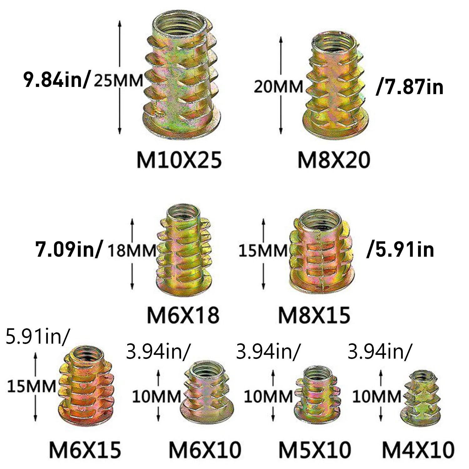 267pcs Hex Drive Threaded Inse - Furniture Hardware Threaded Inserts review and price
