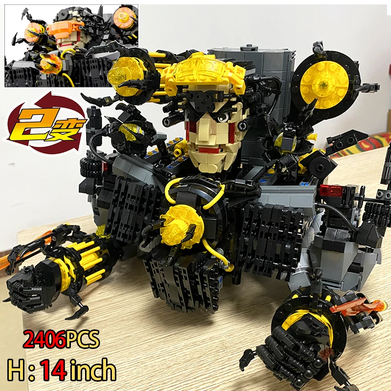 

New Skibidi Toileted Figures Spider Upgrade Toilet Man Building Blocks Speakerman Cameraman Bricks Model Toys for Kid Xmas Gift