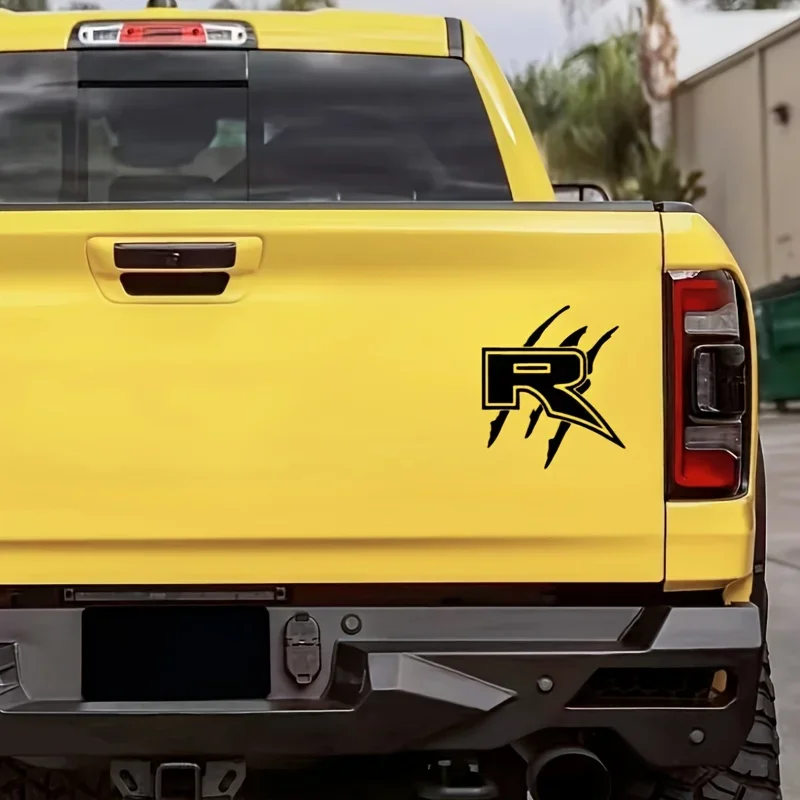 1PC Edgy "R" Claw Mark Sticker - Waterproof Durable Vinyl, Perfect for Cars, Laptops, Water Bottles, Notebooks & Skateboards