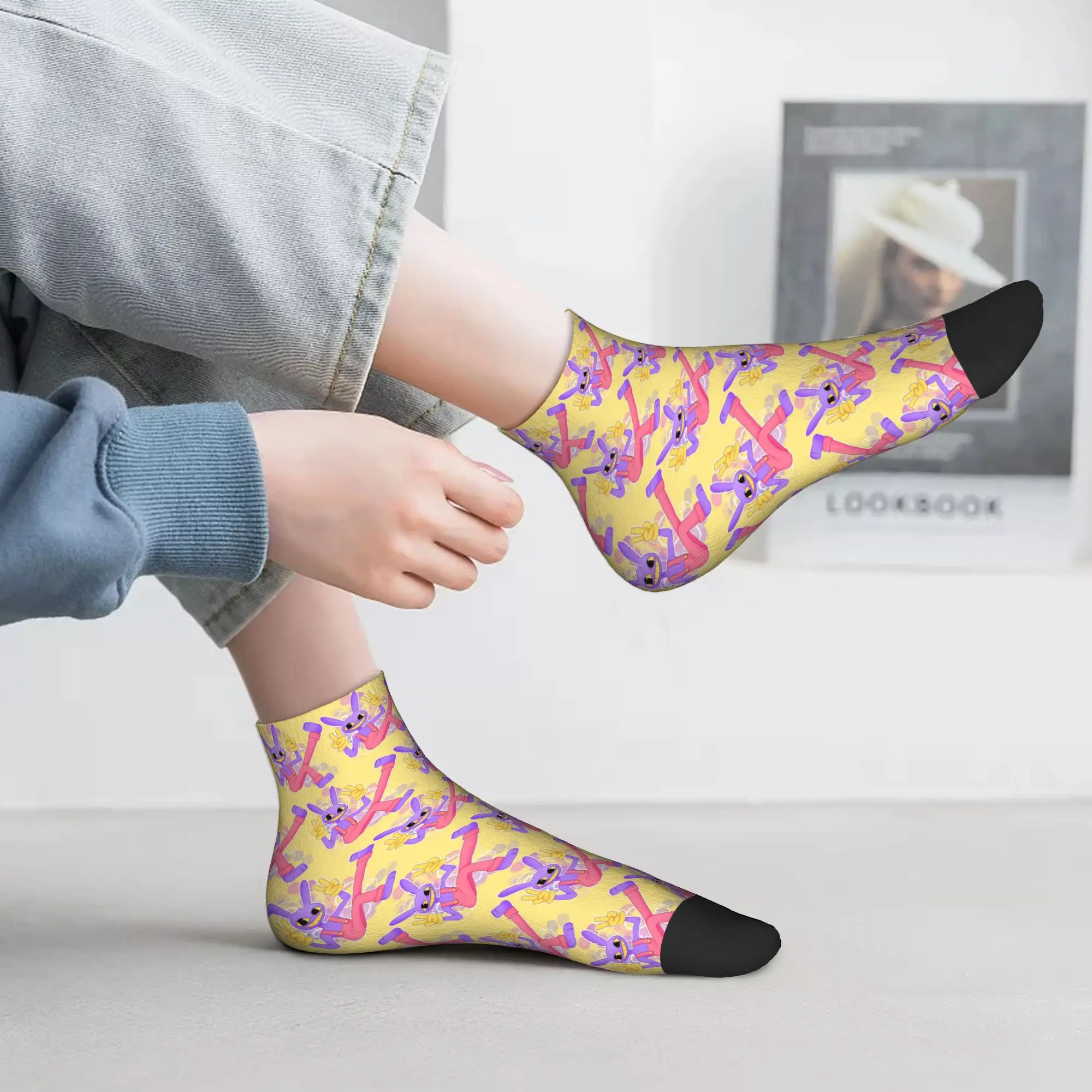 Jax The Amazing Digital Circus calcetines Harajuku medias súper suaves calcetines para todas las estaciones accesorios para hombre mujer regalo de cumpleaños
