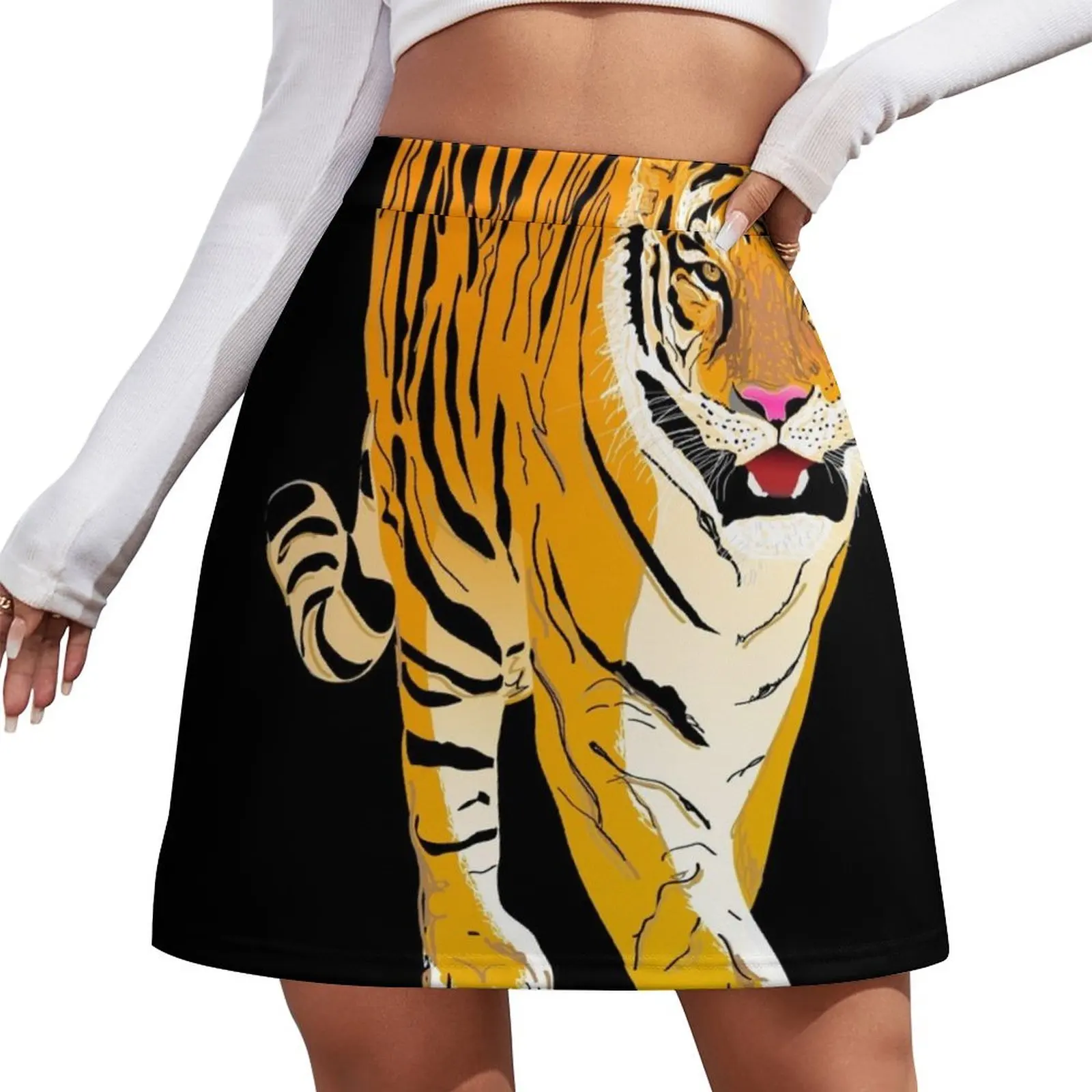 Tiger Mini Skirt korean style skirt Short skirts korean style clothes Clothes for summer Mini Skirt
