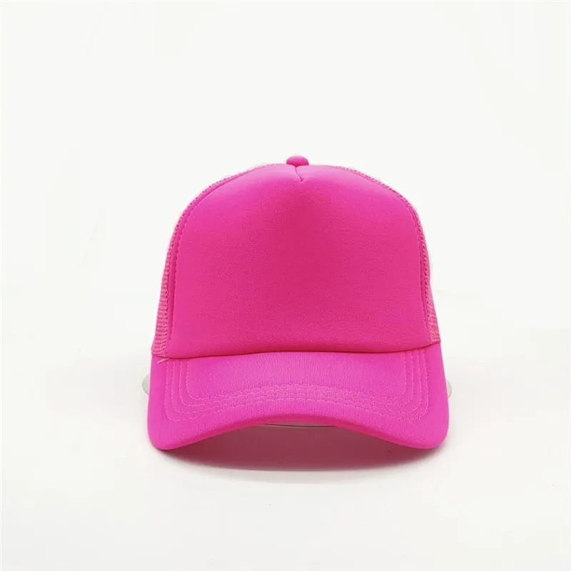 1-teilige Sommer-Trucker-Mütze mit individuellem Logo für Männer und Frauen, Netz-Polyester-Baseballkappe, bedrucktes Netz, Papa-Hüte, verstellbares Sonnenhut-Visier – Detail 22