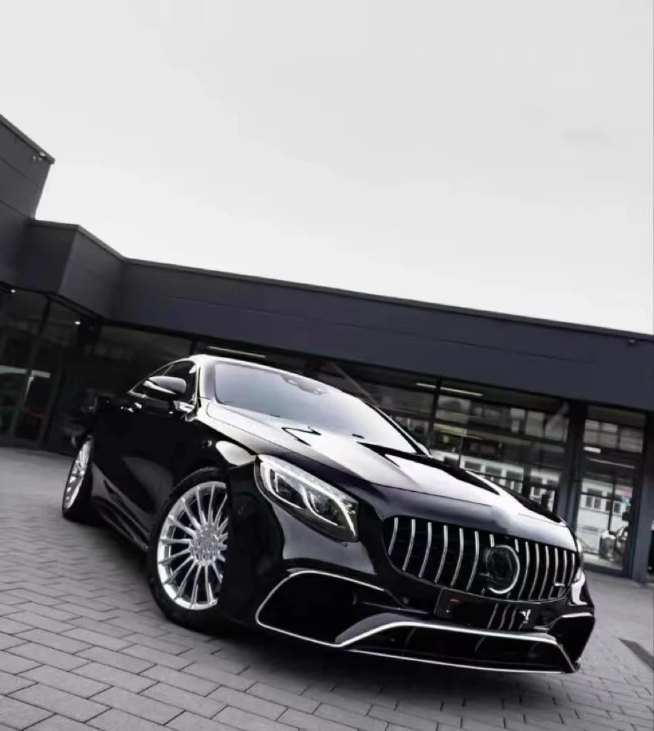 طقم هيكل جزء السيارة ترقية S65 S63 شد الوجه تجميل لمرسيدس W217 C217 S Class كوبيه S500 S450 S400 طقم الجسم المصد