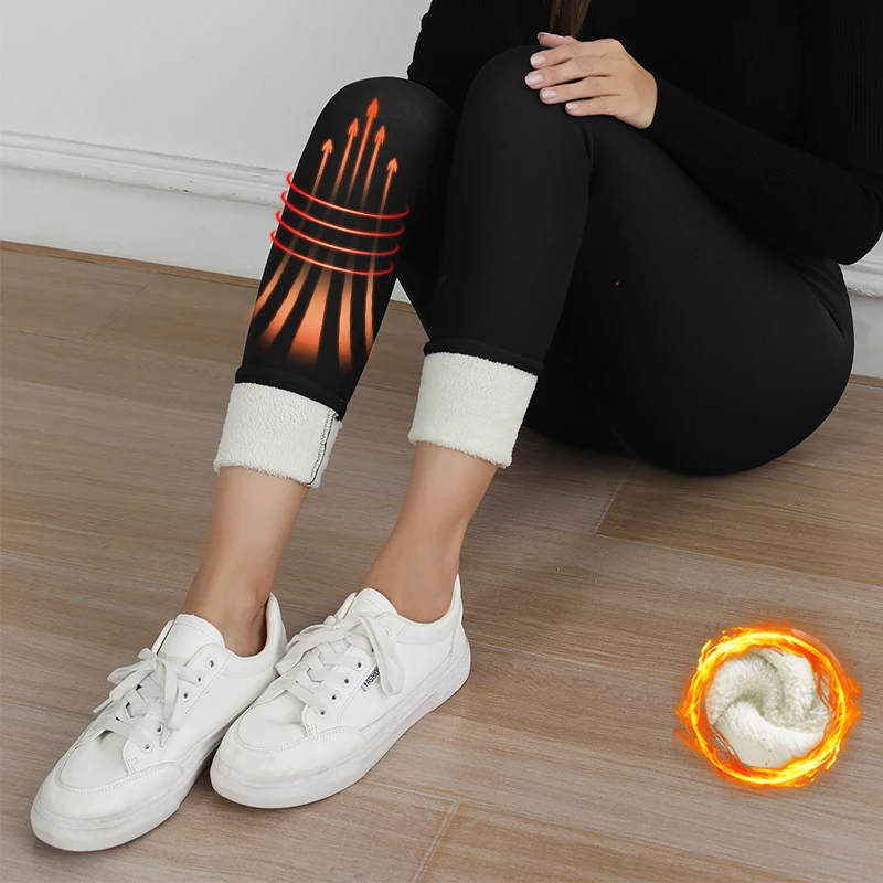 S-XL осенне-зимние женские флисовые леггинсы с вышивкой букв, теплые бархатные утепленные колготки с высокой талией, подтягивающие ягодицы, повседневная одежда