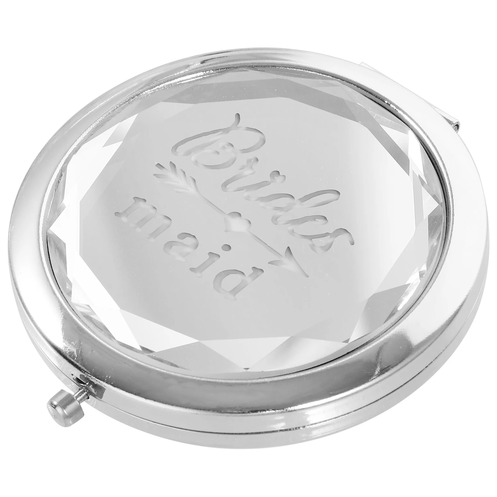 女性用ポケットミラー コンパクト化粧鏡 小型 旅行に便利 軽量 エレガントなデザイン 花嫁へのギフトに最適