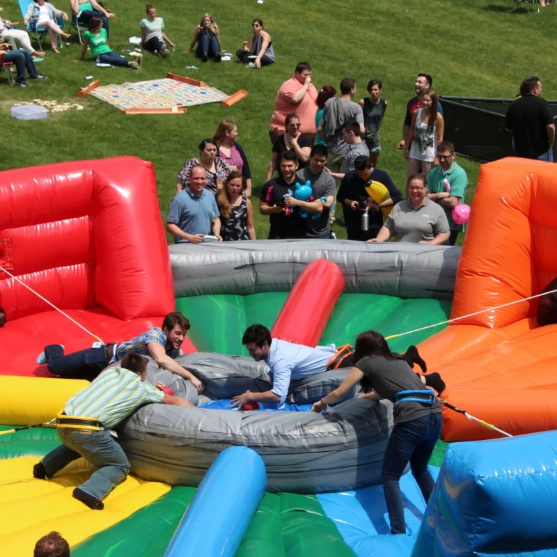 

Sport Games Hippo Chow Down Hungry Inflatable Bungee Game Adults and Kids