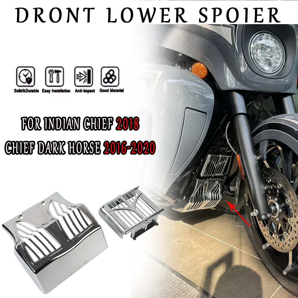 

Suitable for 2018 Indian CHIEF DARK HORSE 2016-2020 motorcycle air baffle fairing mudguard front lower spoiler new accessory