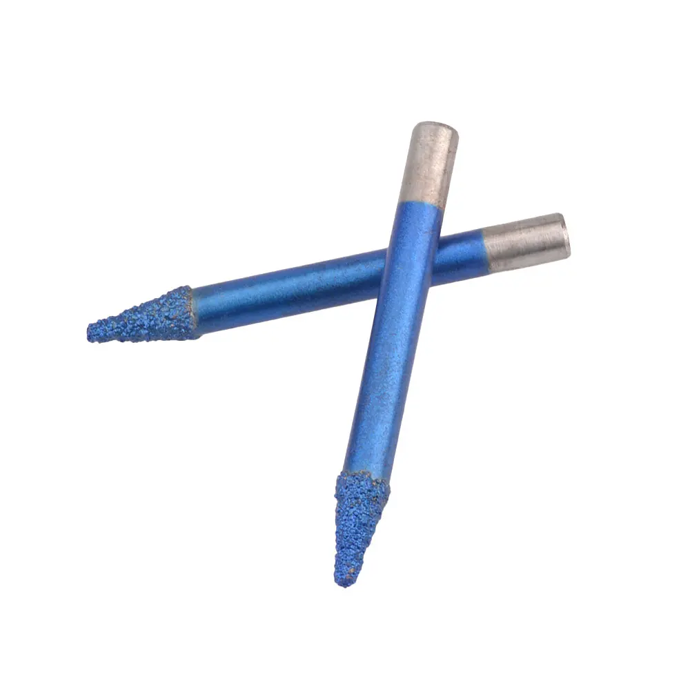 Imagem -06 - Soldada Diamante Gravação Router Bit Pedra Fresa Gravador Mármore Granito Ferramenta de Corte Lâminas Faca de Escultura Máquina Cnc