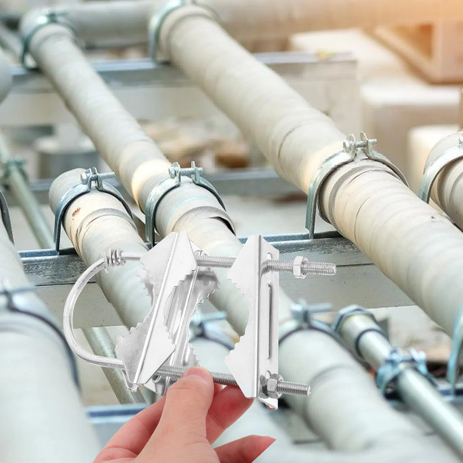 

Bolt Dog Tooth Pipe Clamp For Antenna Mount Pole Mast Weather Station Outdoor Electronics Installation Tool Hardware