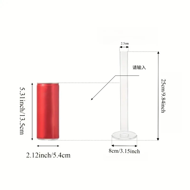 4Pcs Slim Straight Acrylic Vases Modern Clear Tall Cylindrical Vases for Fresh  Artificial Flowers Arrangement Nordic Home Decor