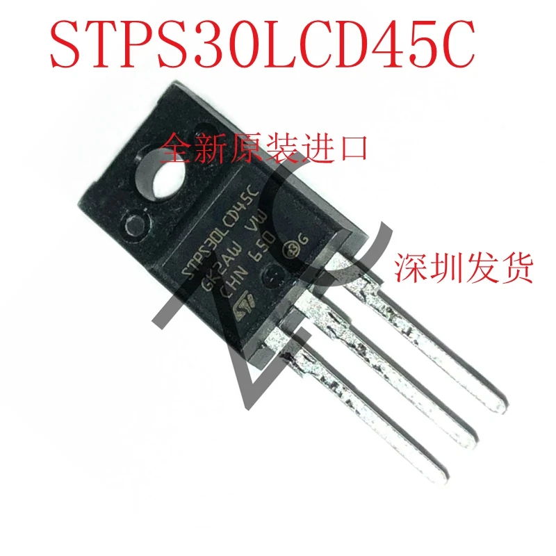 1PCS-50PCS/LOT STPS30LCD45C TO-220F  30A45V NEW ORIGINAL
