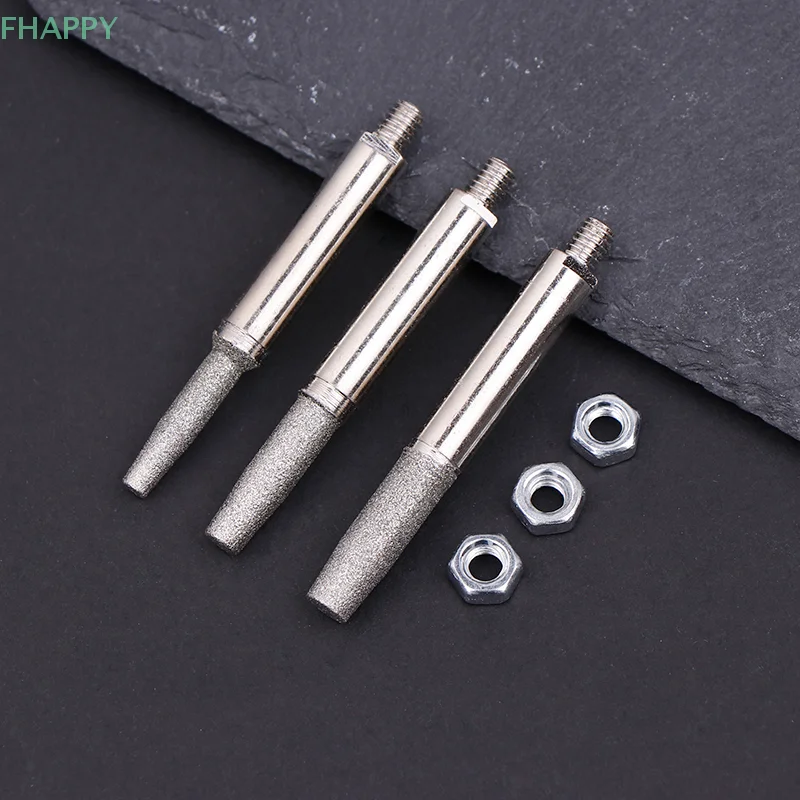 3 pz/set parti di affilacoltelli per motosega testa di molatura rivestita di diamante fresa cilindrica 4/5/6mm strumenti di molatura per File