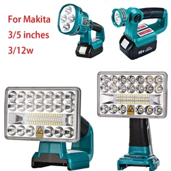 18V Cordless LED Flashlight Work Light Flashlight For Makita LED Lamp Without Battery USB Outdoor Emergency Lighting Spotlight