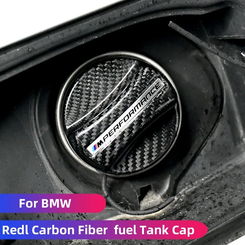 

For BMW E90 E92 F01 F02 G02 G30 F10 F11 F12 F16 F20 F21 F30 F31 F32 F34 F36 F80 F82 M3 M4 Carbon Fiber Fuel Tank Cap Trim Cover
