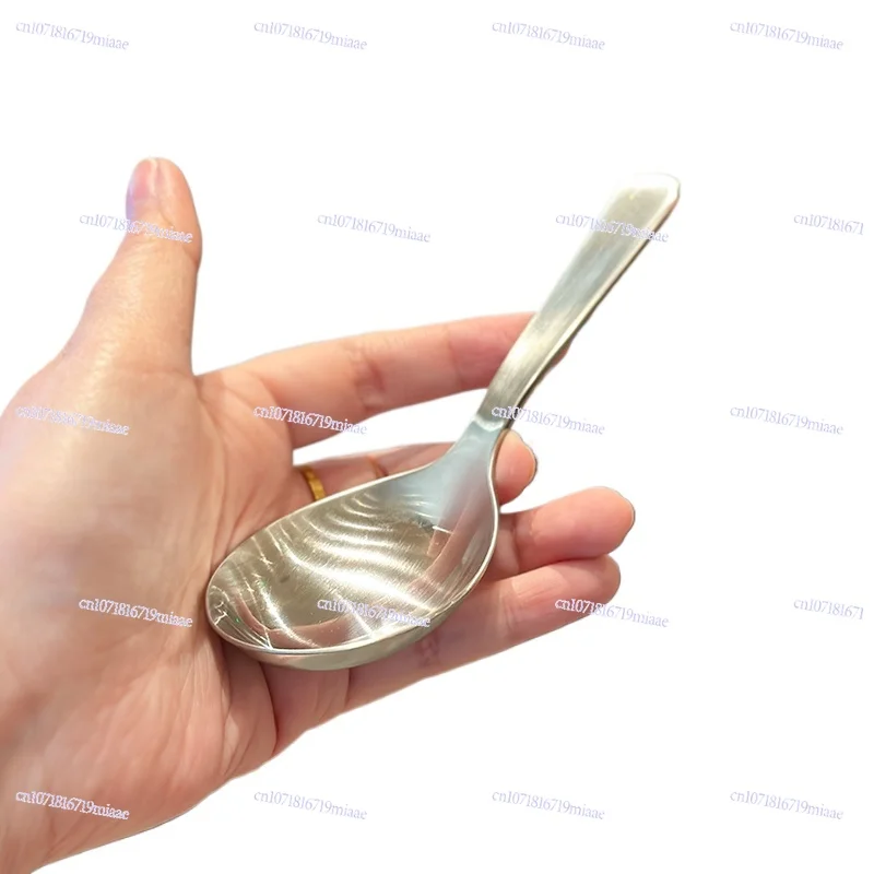 

Stainless Steel Food Grade Eating Spoon Tableware Drinking Porridge Spoon