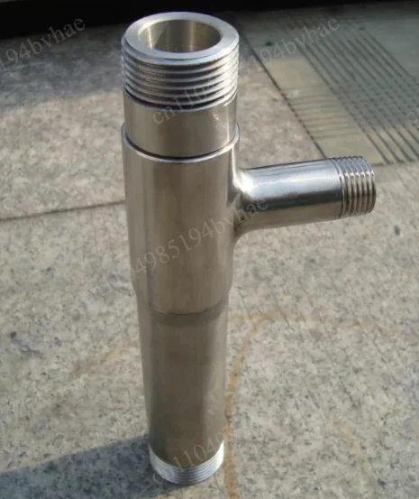 Stainless steel pipe components for water treatment system, air-water mixer