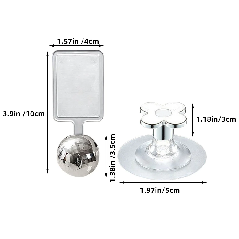 

4 pcs Toilet Lid Lifter Adhesive Handle For Bathroom Seat Cover Easy Install Universal Fit Portable Sanitary Accessory