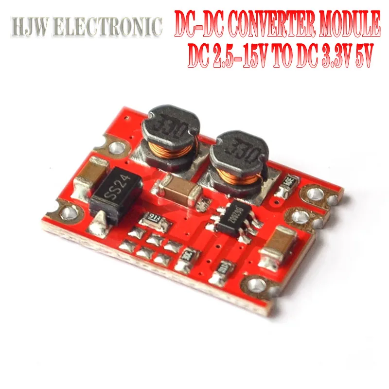 S09 DC-DC Auto Boost Buck Converter Module DC 2.5-15V to DC 3.3V 5V Step Up Down Voltage Regulator Power Inverter Supply