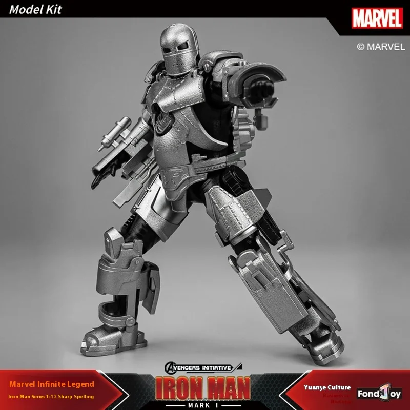 

FondJoy genuine Iron Man MK1 figurine assembled toy boy's birthday gift item model desktop ornament school gift good quality