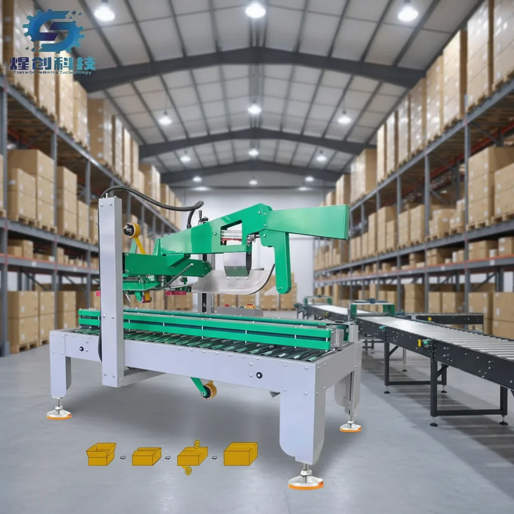 

Heavy Uniform Automatic Carton/Case Sealer Closing Sealing Machine Tape Sealer for Food Industry