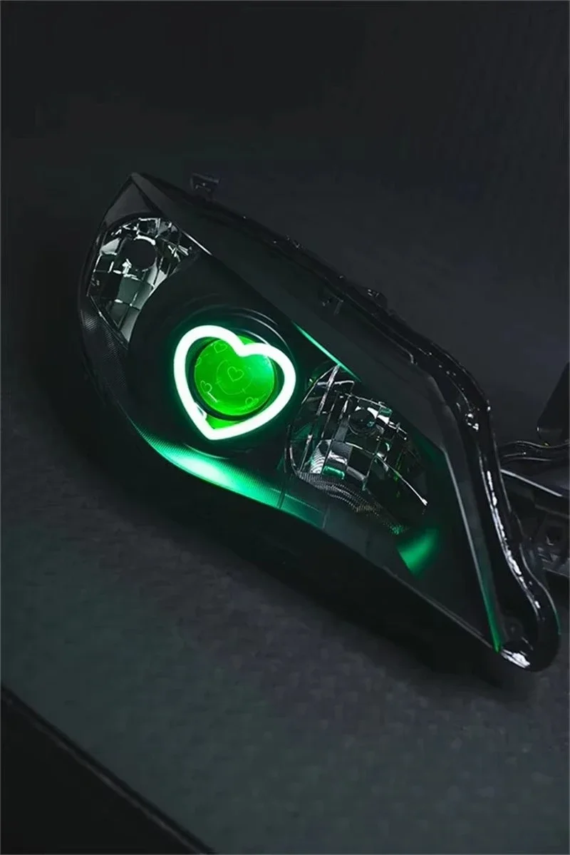 For Subaru WRX Impreza STI Heart Custom LED Projector Lens Headlights 08-14 Year