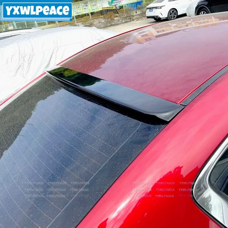 

For Mazda 3 Axela 2020 2021 2022 2023 ABS Plastic Unpainted Color Rear Window Roof Spoiler Wings Car Accessories