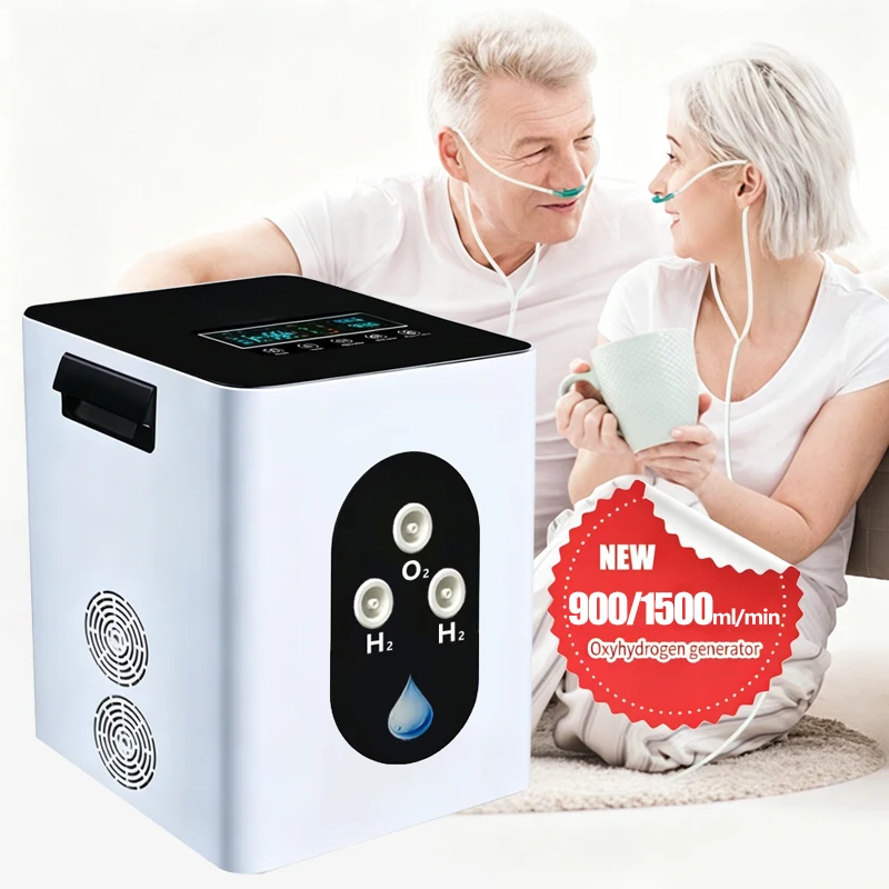 Molecular Hydrogen Water Generator Browns Gas 1500ML Hydrogen Inhalation Machine 99.99% Purity Hydrogen Producing Breathing