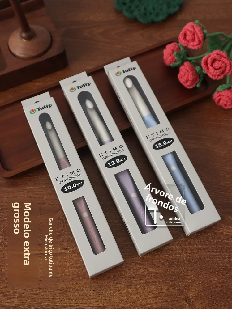 aiguille-a-crochet-epaisse-speciale-hiroshima-outil-de-tissage-artisanal-en-laine-pour-echarpes-et-bonnets-en-fourrure-poignee-douce-serie-de-couleurs-bonbon-au-lait