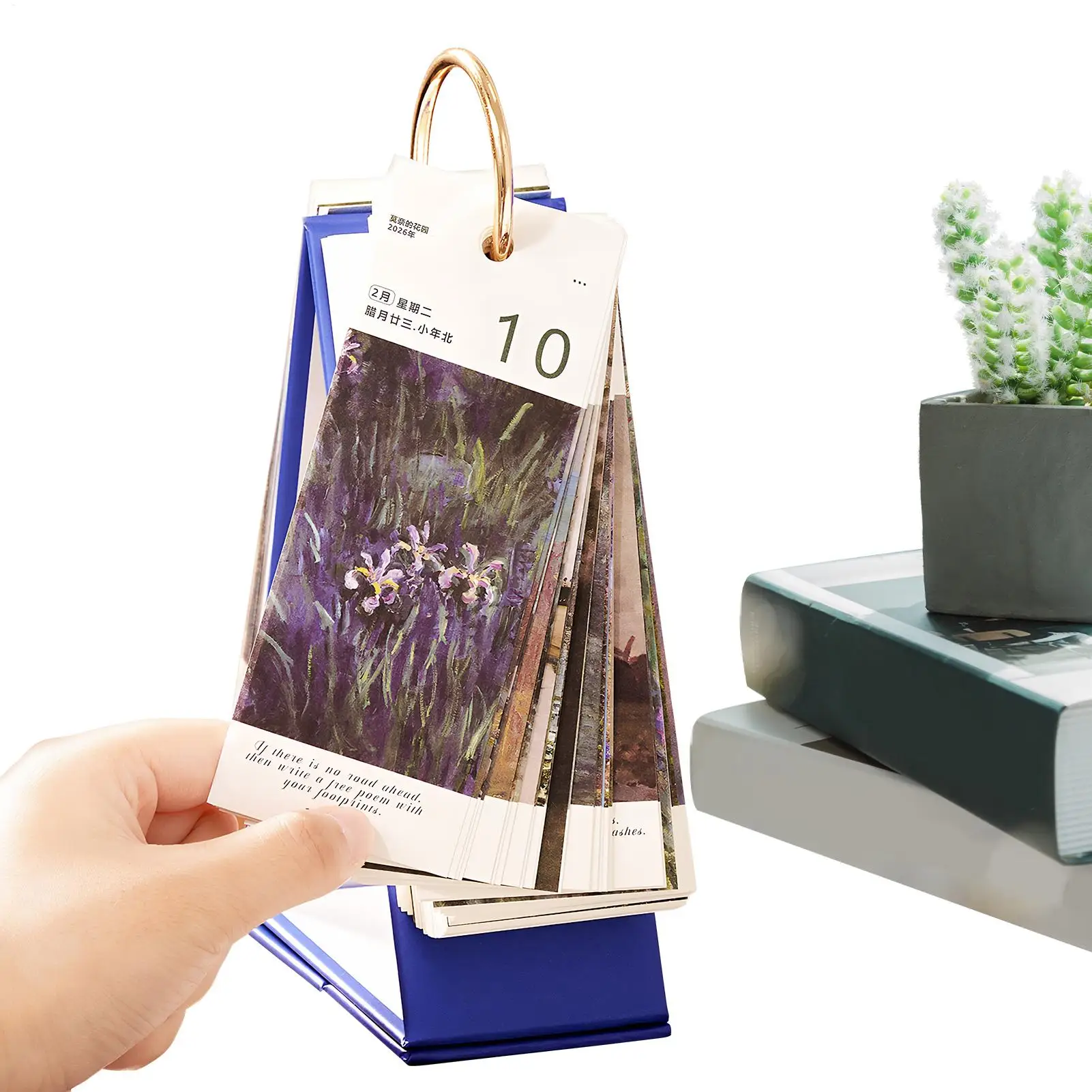 2026 لوحة زيتية عتيقة في اتجاه واحد تقويم لوحة زيتية مخطط تقويم قائم لمدرسة الأسرة والفصول الدراسية وديكور مكان العمل