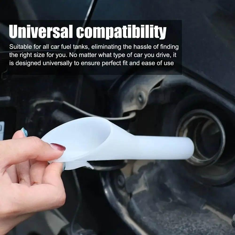 Portable PVC Refueling Funnel Spill-Proof Long Nozzle Wide Mouth Funnel Hands-Free Wide Mouth Gas Funnel Vehicle Maintenance