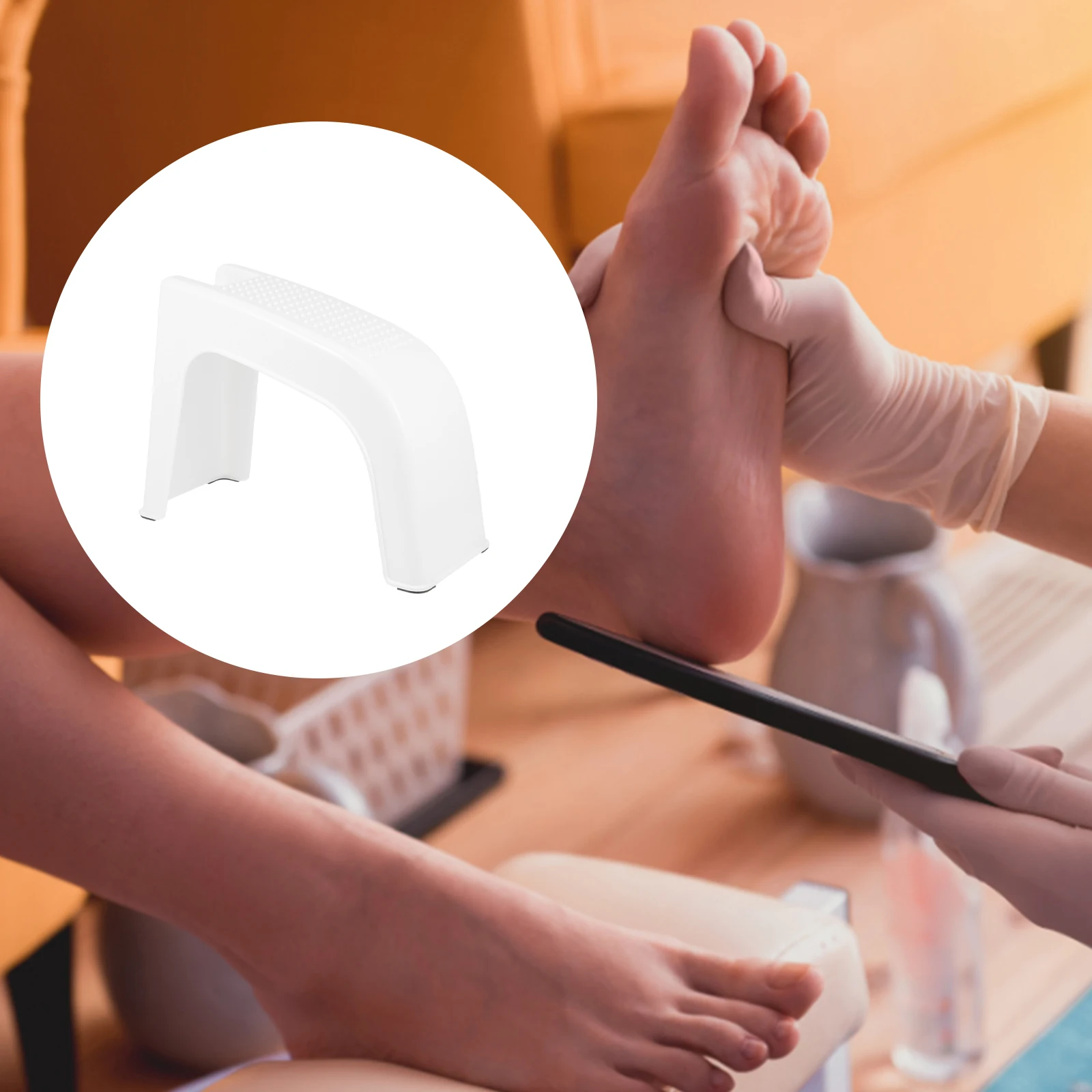 

Pedicure Foot Rest Nail Support Board Ergonomic Comfortable Foot Stool Non-Skid Footrest for Home Pedicure Salon Training