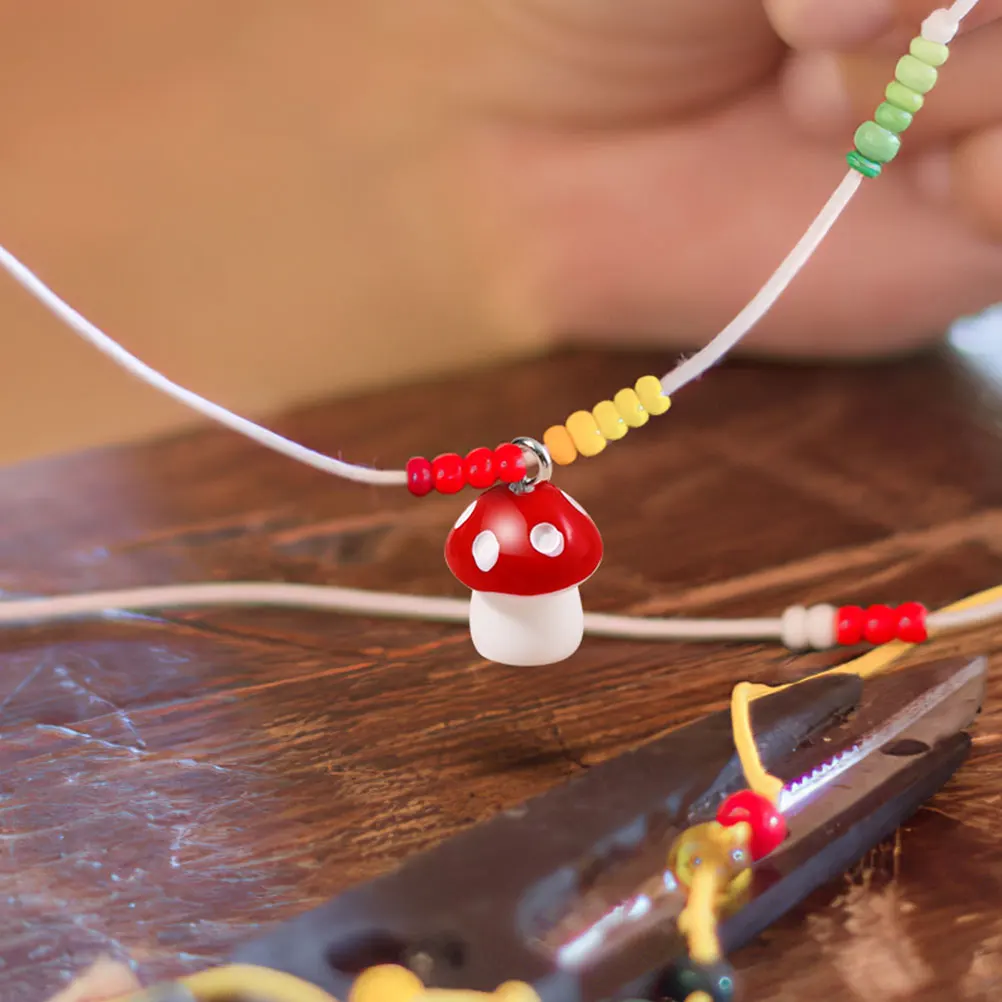 

20 шт. подвески в виде грибов для изготовления ювелирных изделий, мини-поделки, ожерелье, серьги, кулон, аксессуары из смолы, подвески в виде грибов