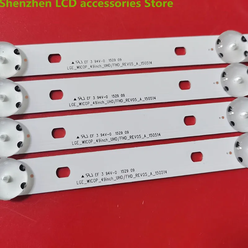 Striscia LED per 49 TV 49 uf6400 49 uf6407 49 lf510v 49 uf640v NC490DUE-SADP2 LGE-WICOP-49INCH-UHD-FHD-REV05 GAN01-1255A-P1