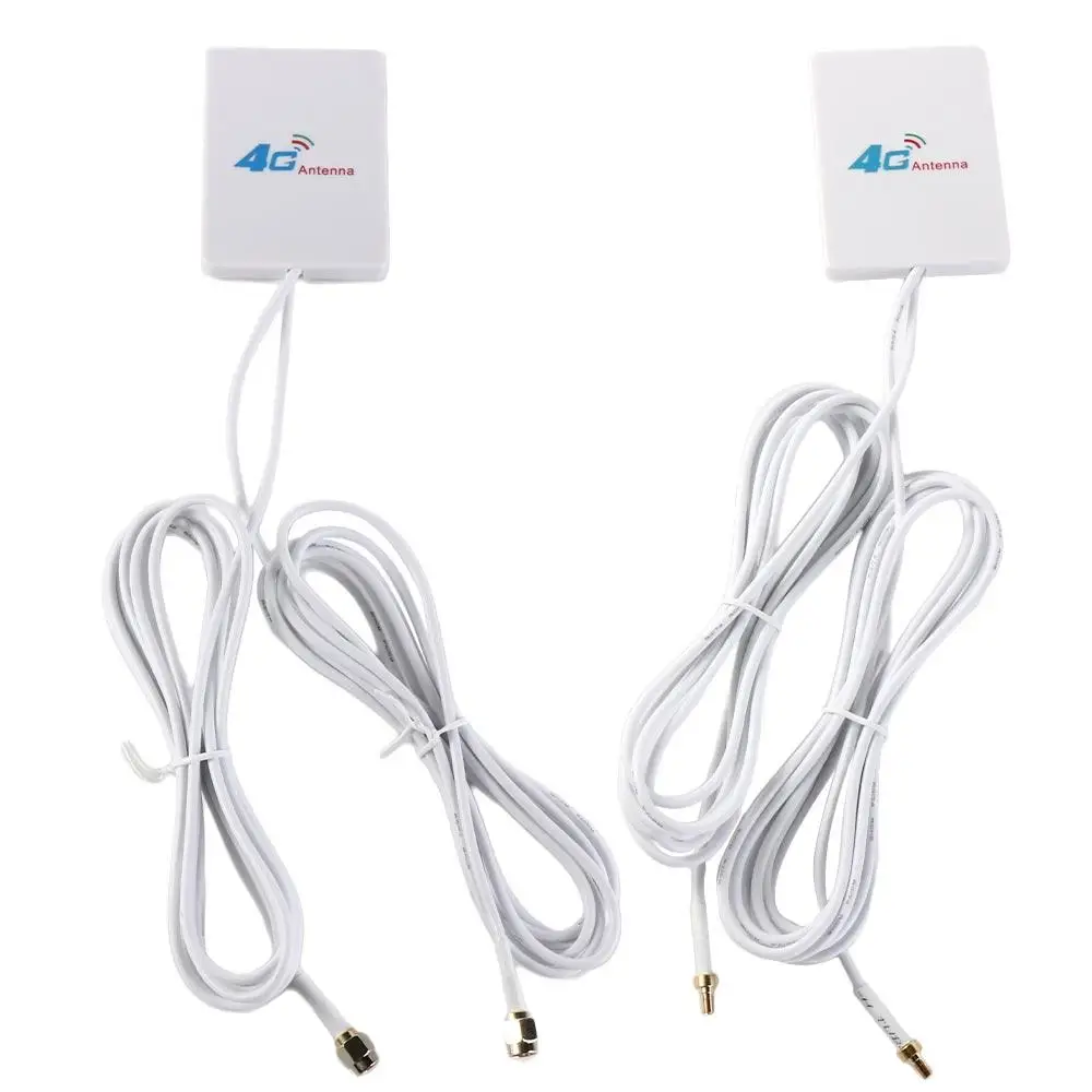 High Gain Signal Booster Amplifier 3G 4G TS9 CRC9 SMA 2M Cable LTE Antenna SMA Connector Router Adapter External Antenna