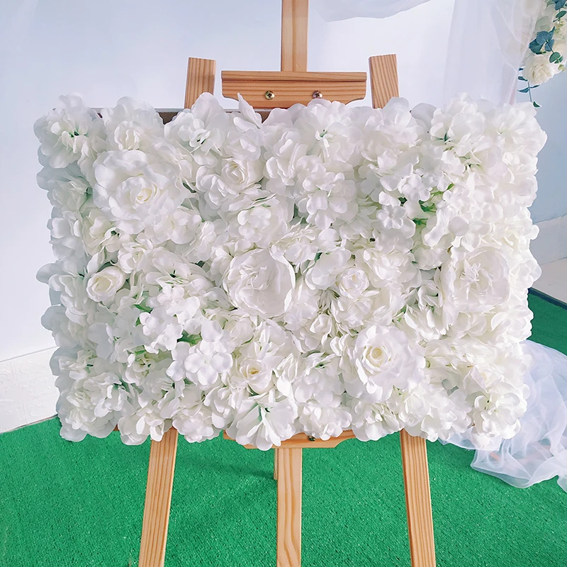 

Decorative Roses Customized Artificial Flower Wall Backdrop for Wedding Engagement Celebration Decor 3D Flower Wall Home Decor