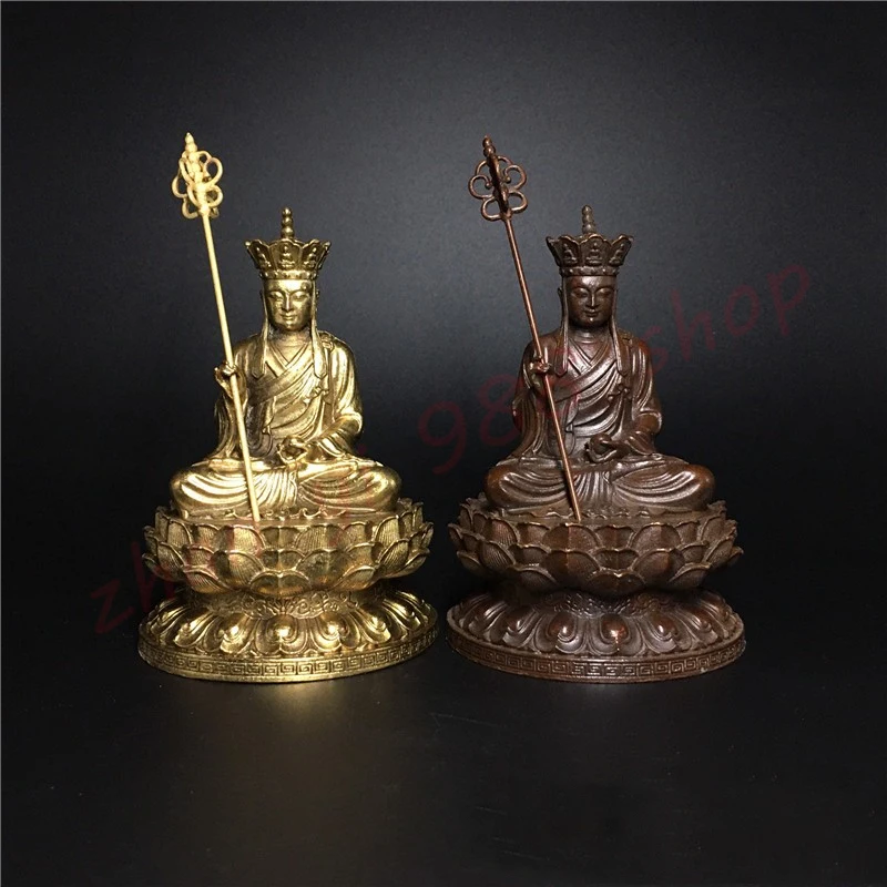 

Bronze Buddha Ornaments/Brass Buddha Statues of the Tibetan King/Microcarving Copper Ornaments/Home Fengshui Ornaments