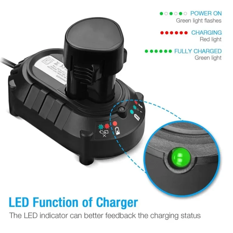 Li-ion Batterie Ladegerät Für Makita 10,8 V/12V Lithium-Batterie BL1013 DC10WA UK/Us-stecker Optional