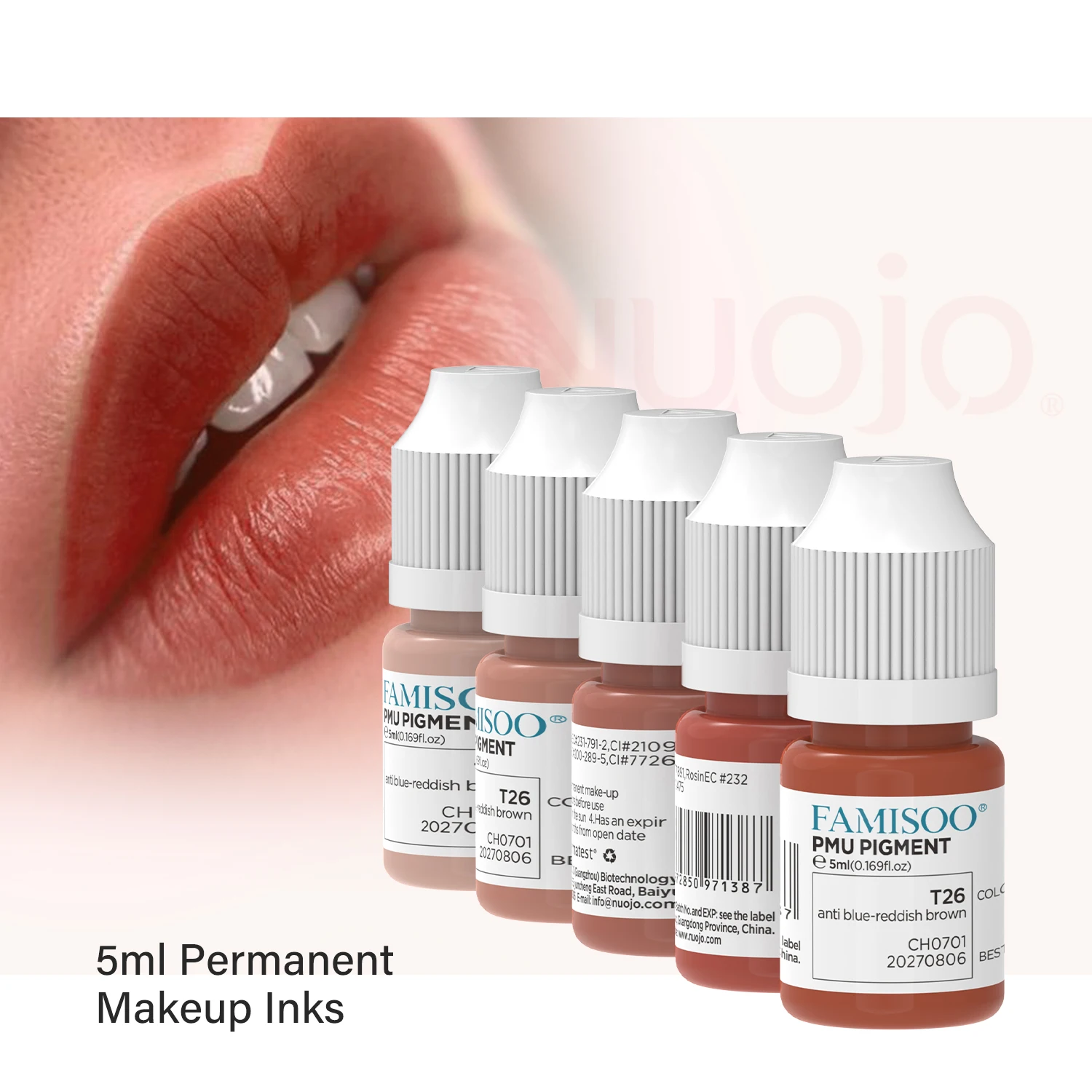

Lips Tattoo Ink Pigment Milkly Colors Semi Permanent Makeup Eyebrow Eyeliner Lips Beauty 5ml Microblading Pigments