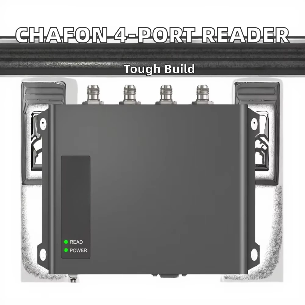 4-Port UHF Fixed Access Control Reader Long Distance 10~15m RFID Card Reader With RS232/RS485/TCP/IP/USB/POE/WIFI