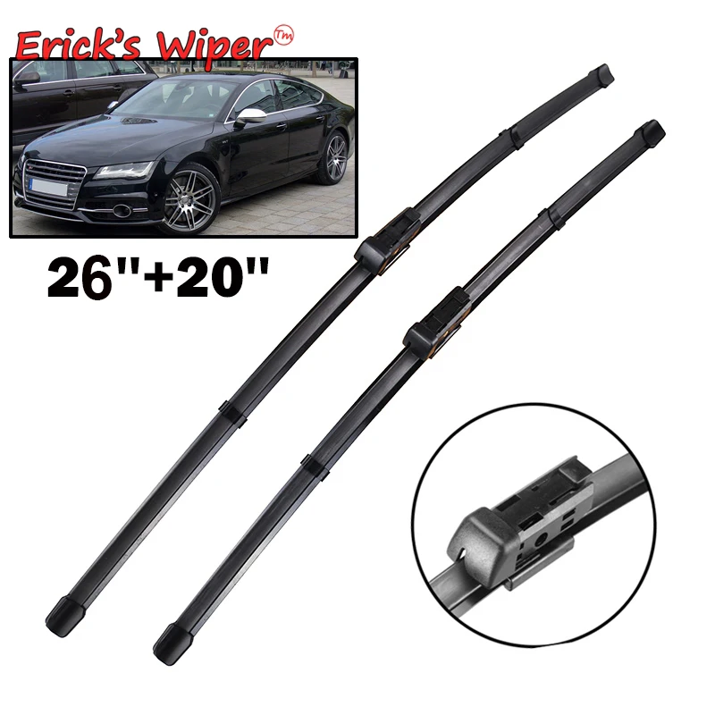 Erick\'s Wiper LHD Front Wiper Blades For Audi A7 RS7 4G8 2010 - 2017 Windshield Windscreen Clean Window Car Rain Brushes 26\