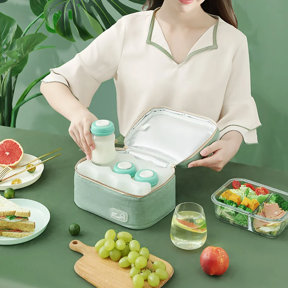 

Сумка для хранения свежего молока, портативная сумка-тоут для детских бутылочек, прочный органайзер для хранения, большое отверстие, водонепроницаемая, грязеотталкивающая