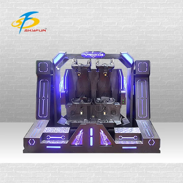 VR Roller Coaster Amusement Machine 9D Pendulum Movies 2 Seats VR 360 Cinema