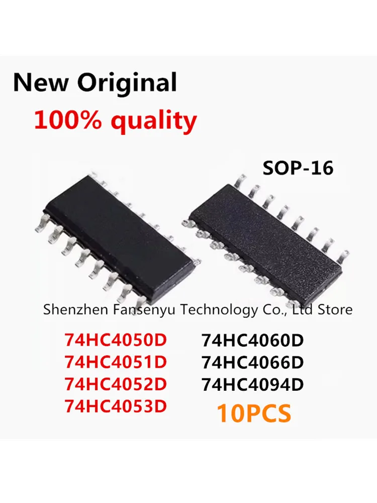 (10piece)100% New 74HC4053D 74HC4050D 74HC4051D 74HC4052D 74HC4060D 74HC4066D 74HC4094D sop-16 Chipset
