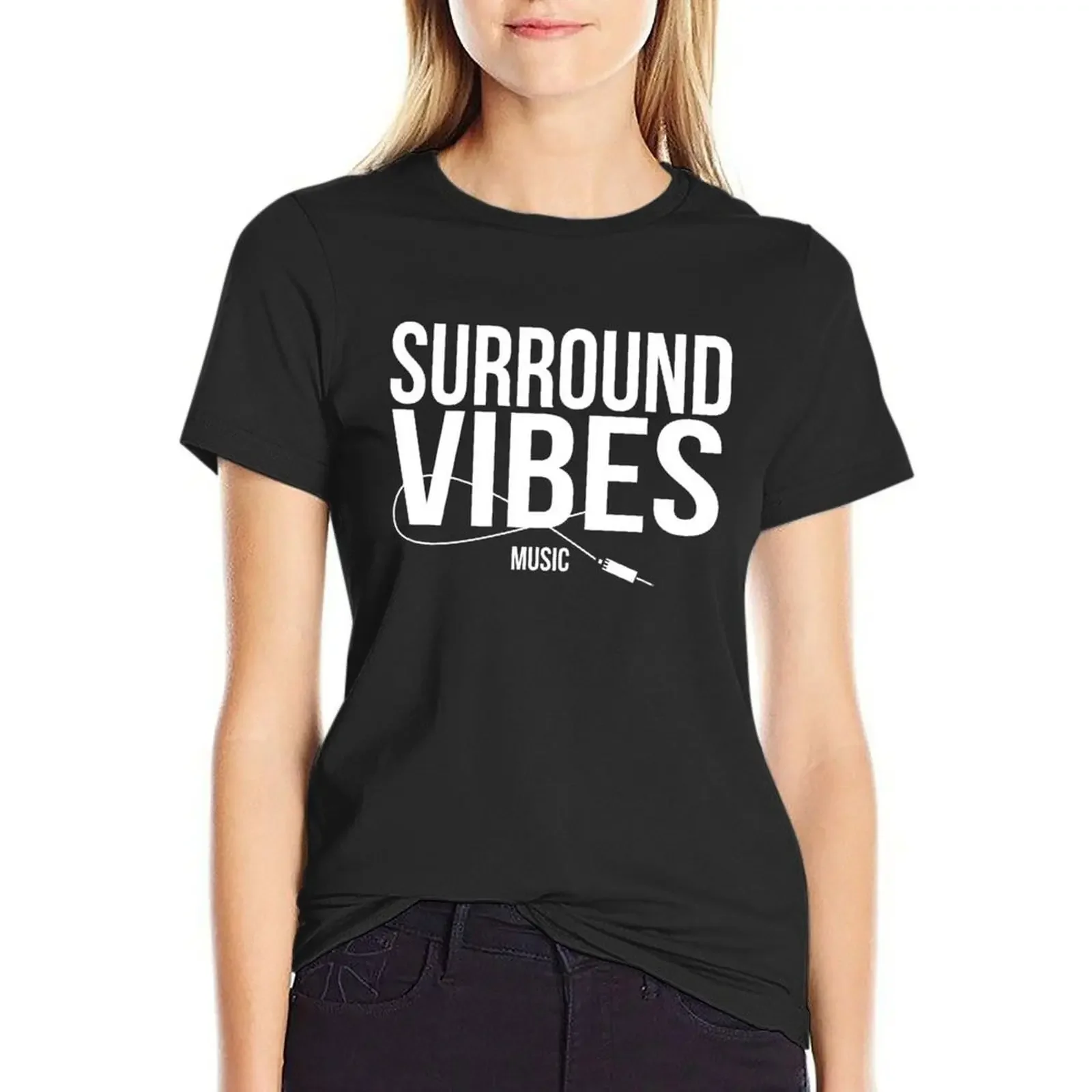 Surround Vibes Music The Queen of Flow Spanish Novela Colombian T-Shirt plus size tops blacks graphics T-shirt Women
