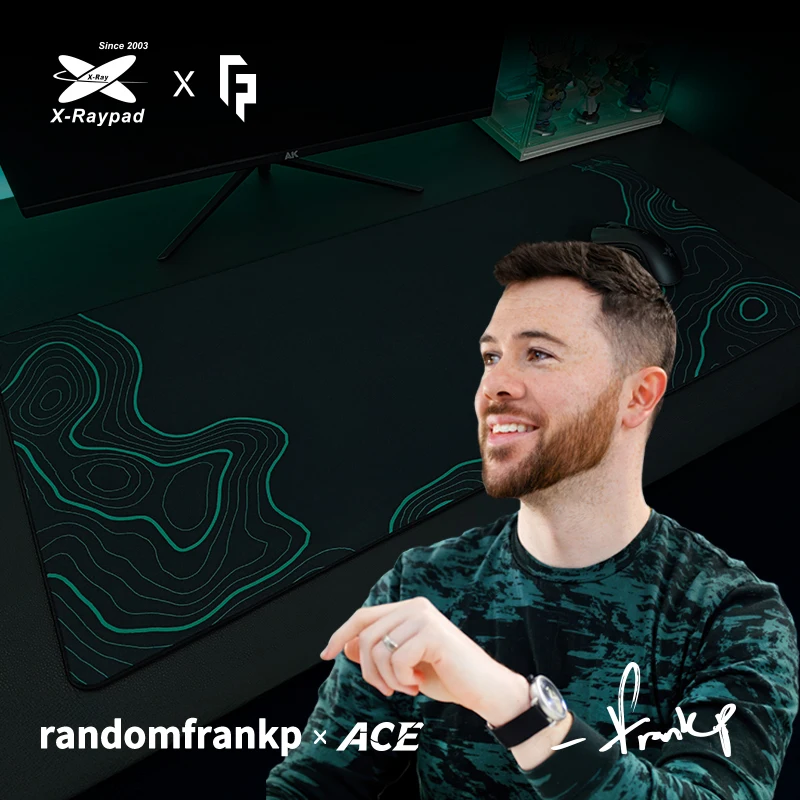 randomfrankp x X-Raypad ACE Control Gaming Mousepad  Midnight Camo 900x400x4mm