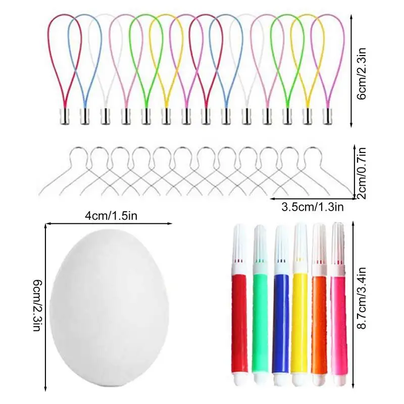 Kit di decorazione per uova di pasqua decorazioni pasquali Kit di disegno per bambini decorativi Kit di pittura Kit artigianali sicuri per bambini ragazzi ragazze