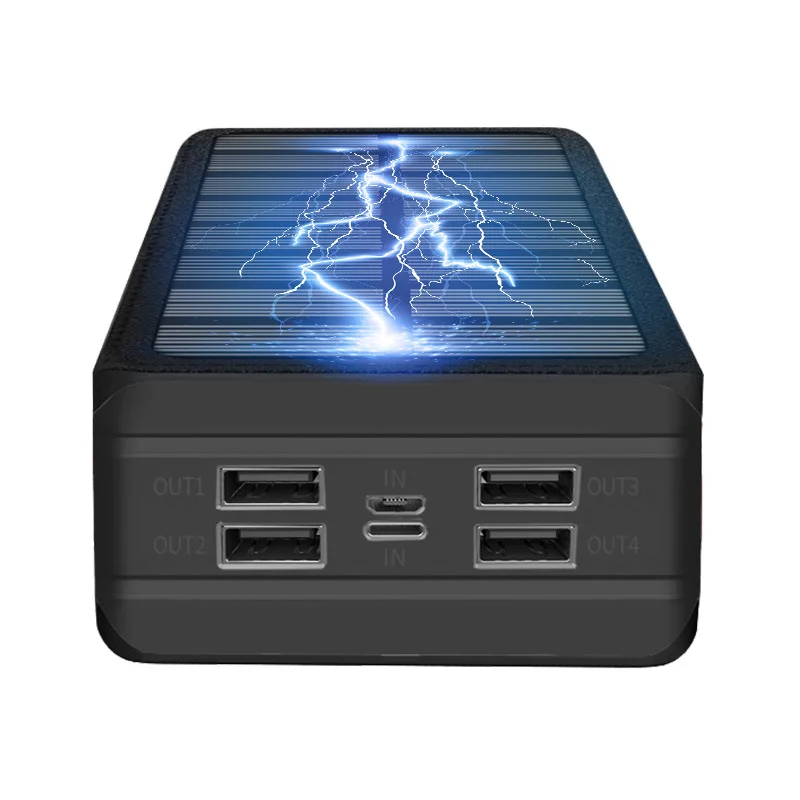 Private Mold 50000 MAh Solar Wireless Power Bank Large Capacity Outdoor with Camping Light Mobile Power Supply Factory view 5